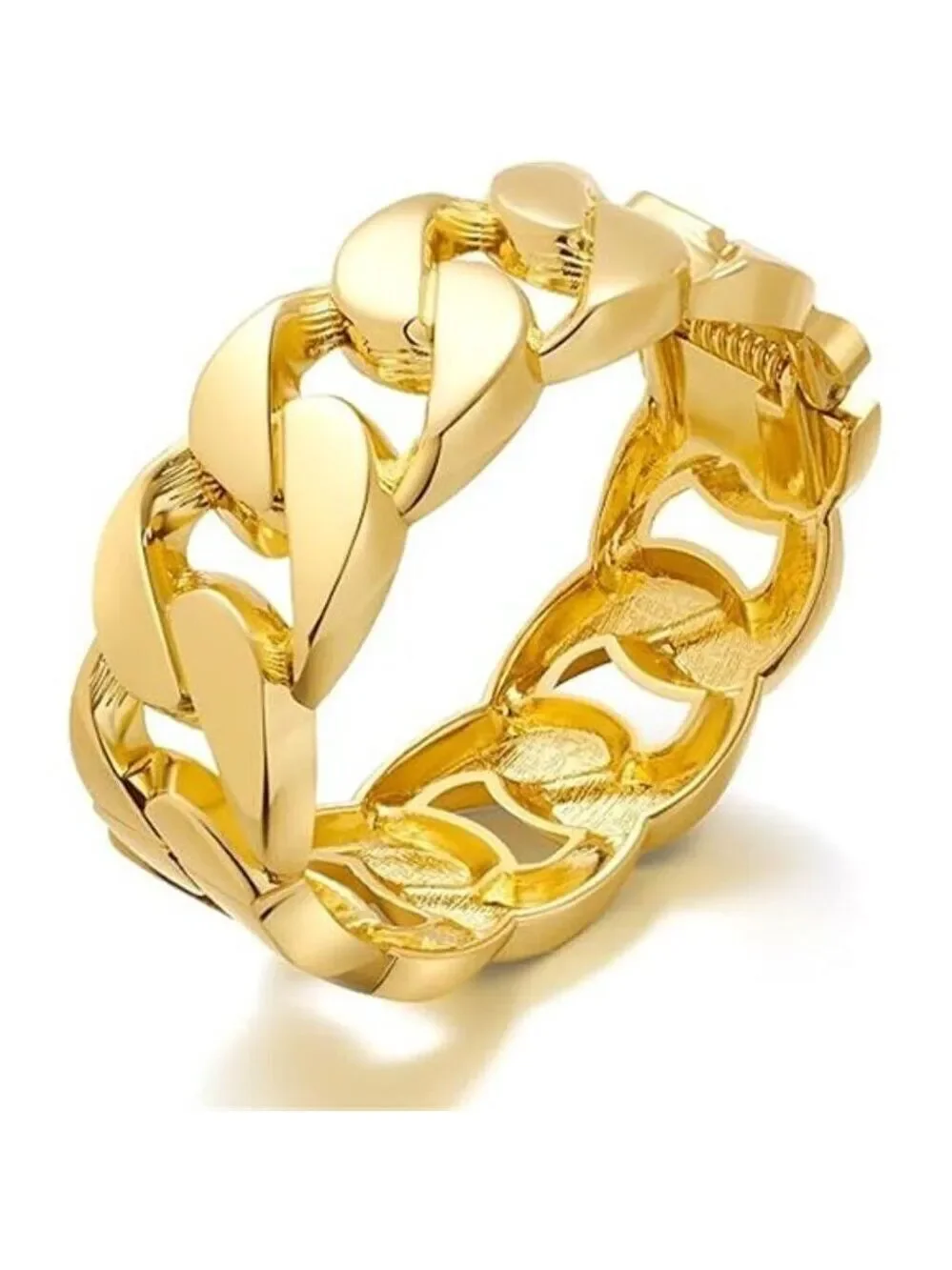 Chunky Gold Tone Bangle Bracelets for Women Thick Wide Hinged Cuff Bracelet